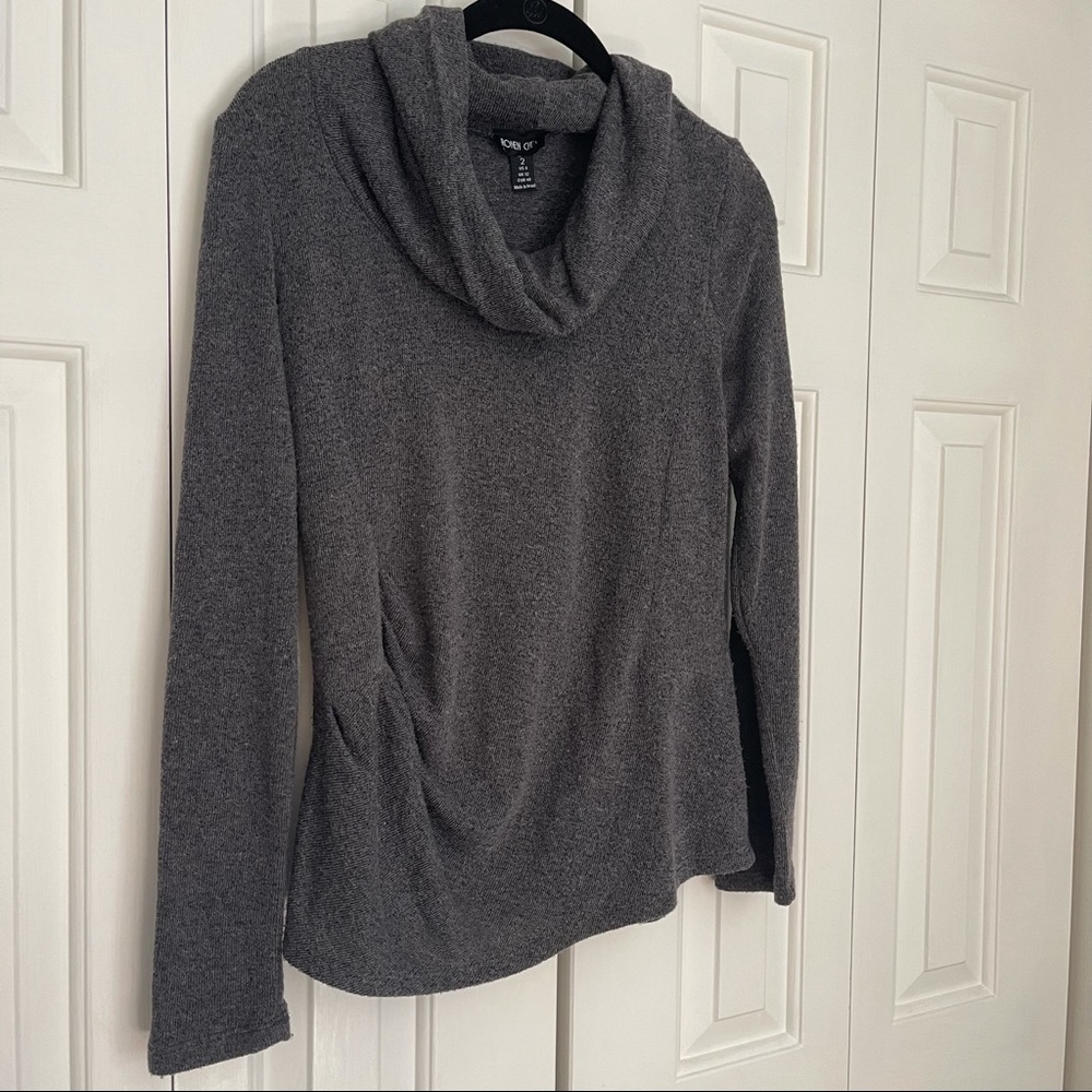 Ronen Chen Turtle Neck Gray Sweater - image 2